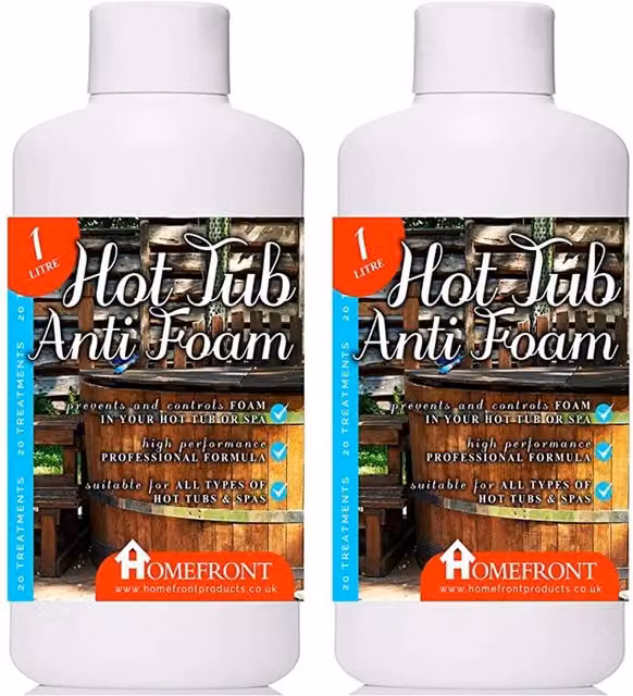 Homefront Anti Foam for Hot Tub and Spa Water Clarification, 2 kg, White