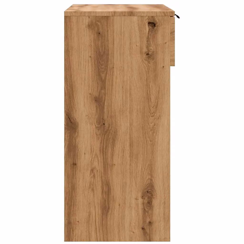 Berkfield Home Artisan Oak Console Table in Brown, W/D/H: 90 x 36 x 75 cm – 4