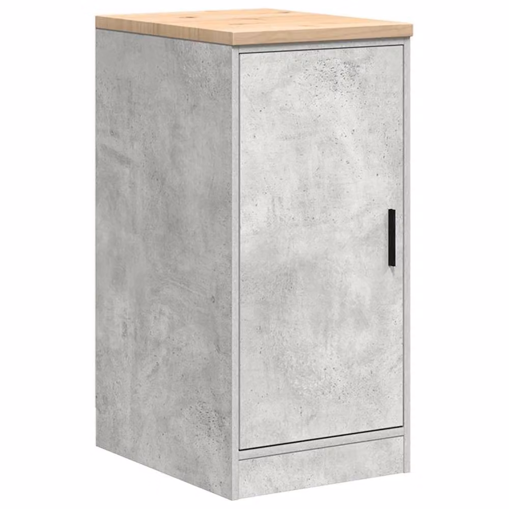 Berkfield Home Durable Garage Storage Cabinet in Concrete Grey, W/D/H: 40 x 51 x 85 cm – 2
