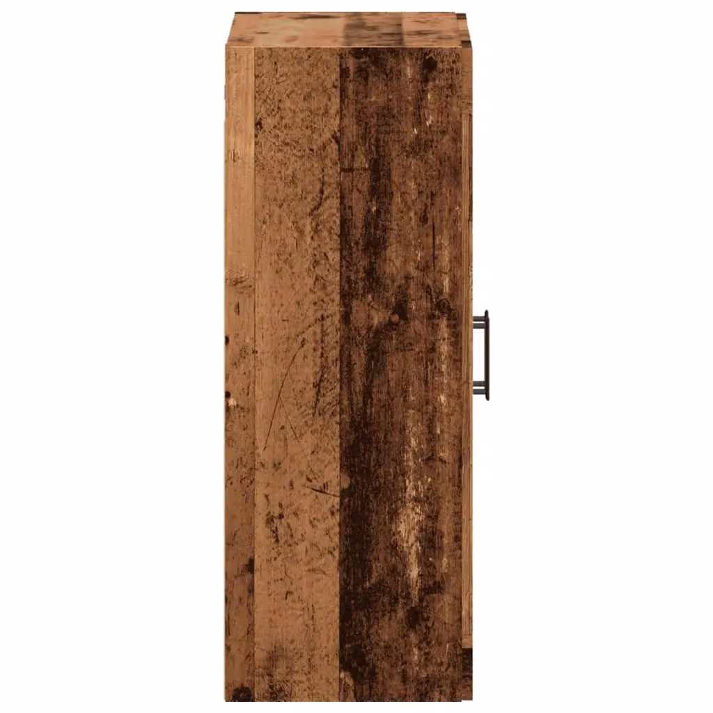 Berkfield Home Wall Mounted Cabinet in Brown Old Wood, W/D/H: 69.5 x 34 x 90 cm – 4