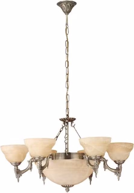 Loops Suspended Pendant Light in Bronze and Champagne with Transparent Glass Shade, E14 Bulb Compatible – 1