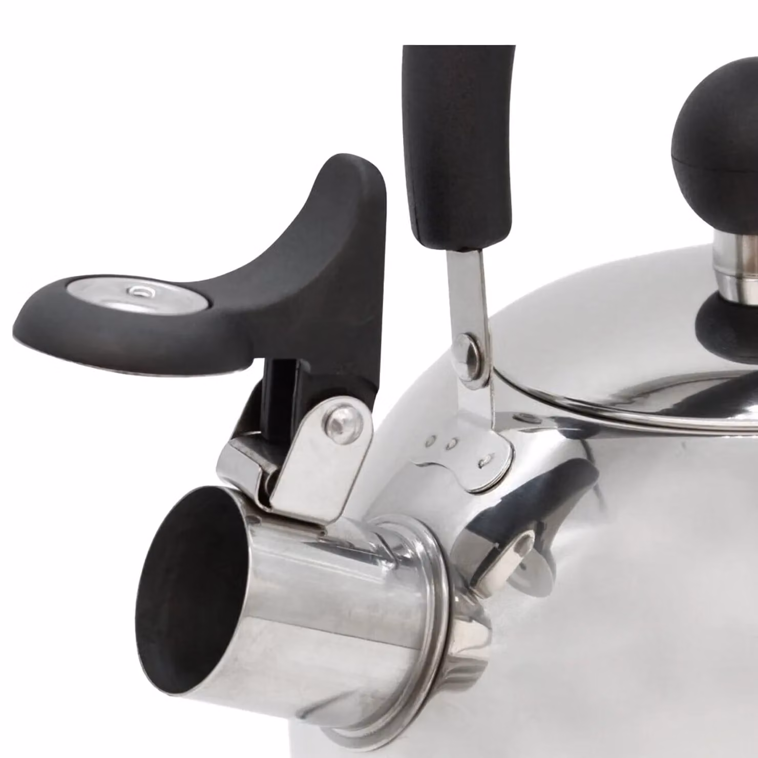 Universal Textiles Summit Stainless Steel Whistling Kettle, 2L, Silver and Multicolour – 3