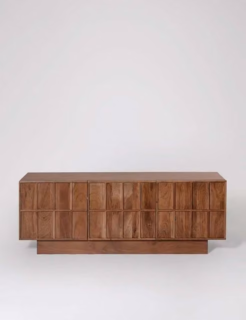 Swoon Sandon Modern Acacia Wood TV Unit in Brown