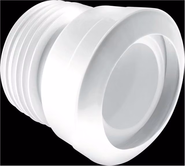 McAlpine MACFIT White Plastic WC Connector Coupling 97-107mm Inlet Straight