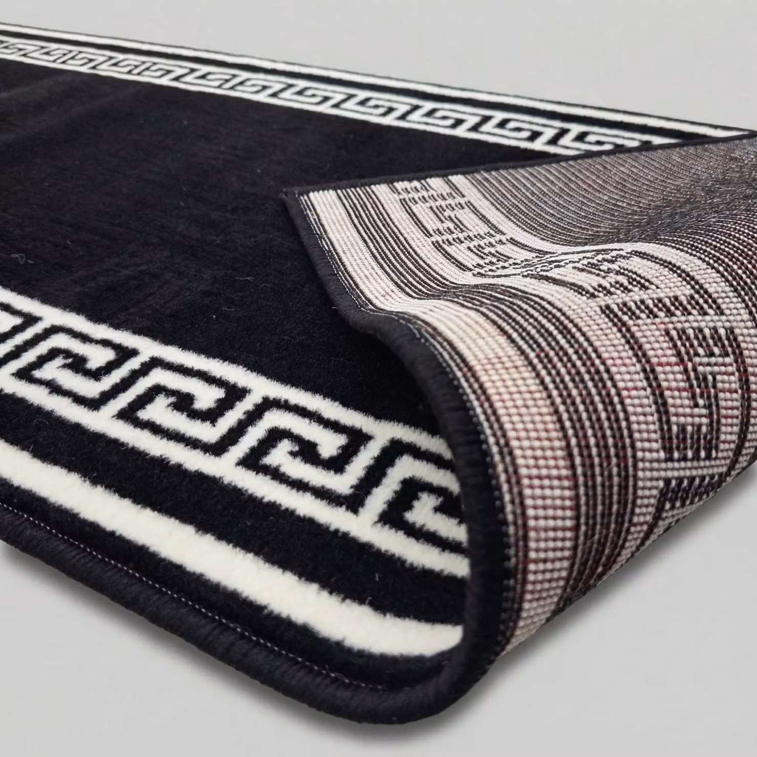 runrug Soft and Luxurious Hallway Runner Rug in Black, W: 80 cm, L: 300 cm – 8