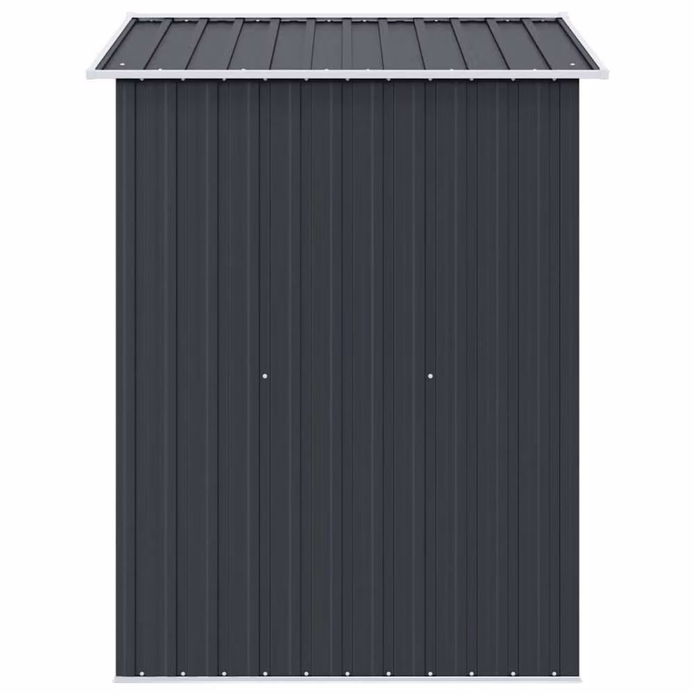 Berkfield Home Garden Storage Shed in Anthracite Steel, W/D/H: 204 x 132 x 186 cm – 4