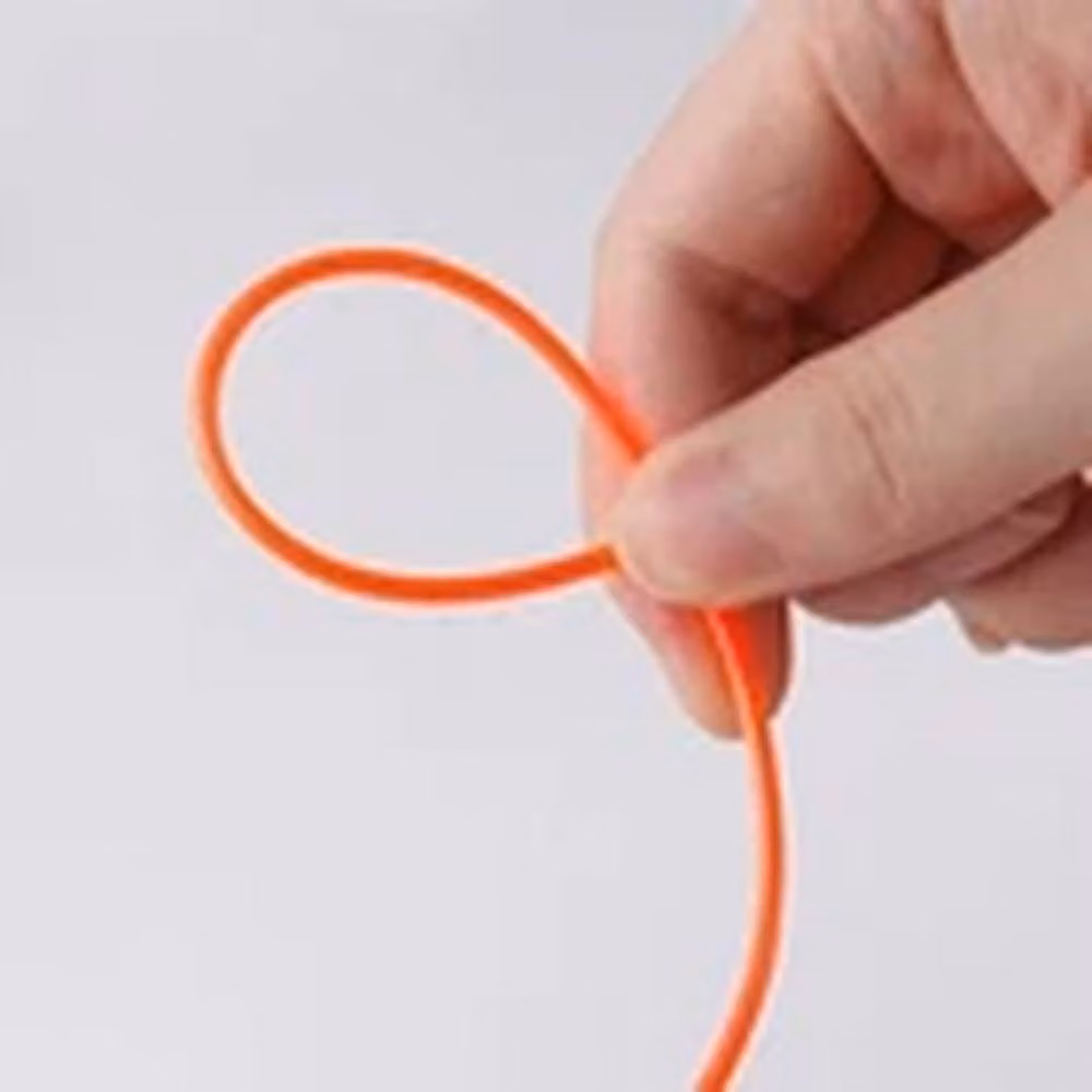 EONLION 2.4mm Round Nylon Strimmer Trimmer Line Wire, Orange, 100m – 3