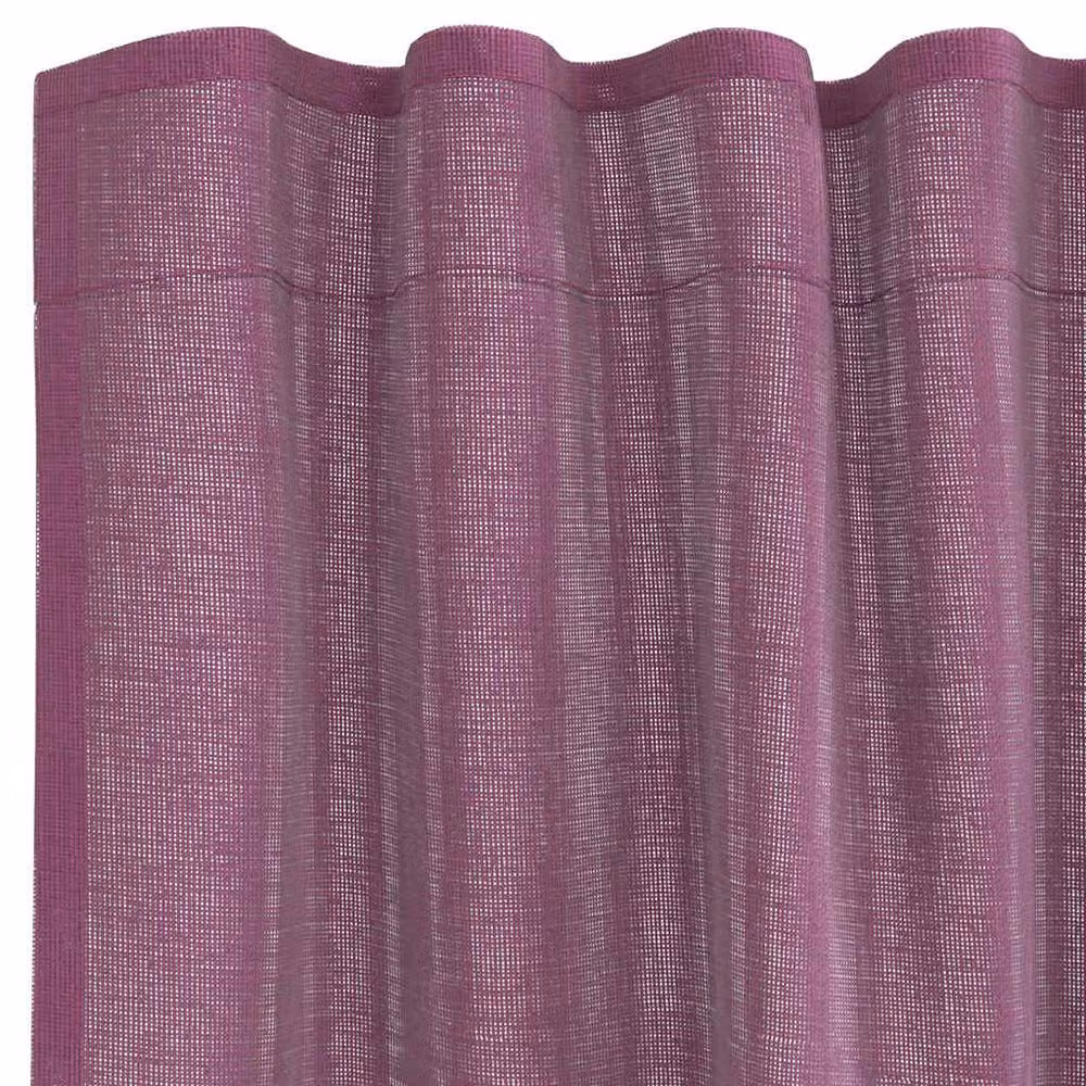 Berkfield Home Purple Voile Fabric Curtains with Rod Pockets, 2 Pack – 3