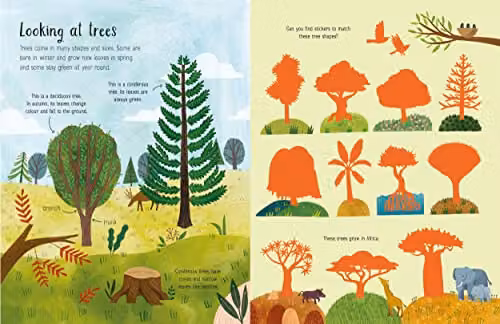 Usborne First Sticker Book Trees Multicolour Paper Sticker Book – 2