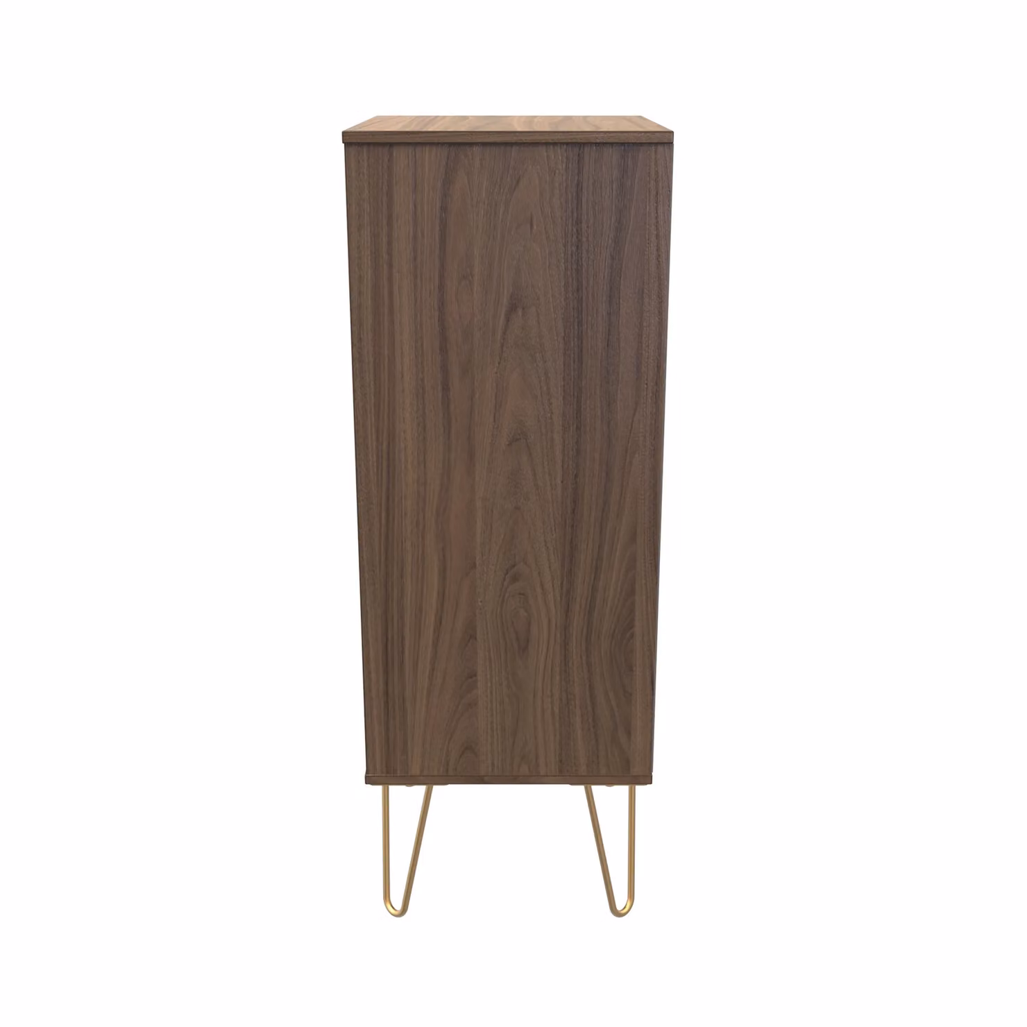 2 U Fuji 5 Drawer Tall Bedside Chest in Walnut – 2