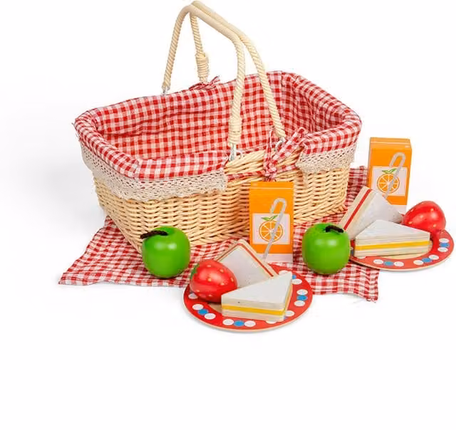 Bigjigs Toys Multicoloured Wooden Kitchen and Cooking Play Set