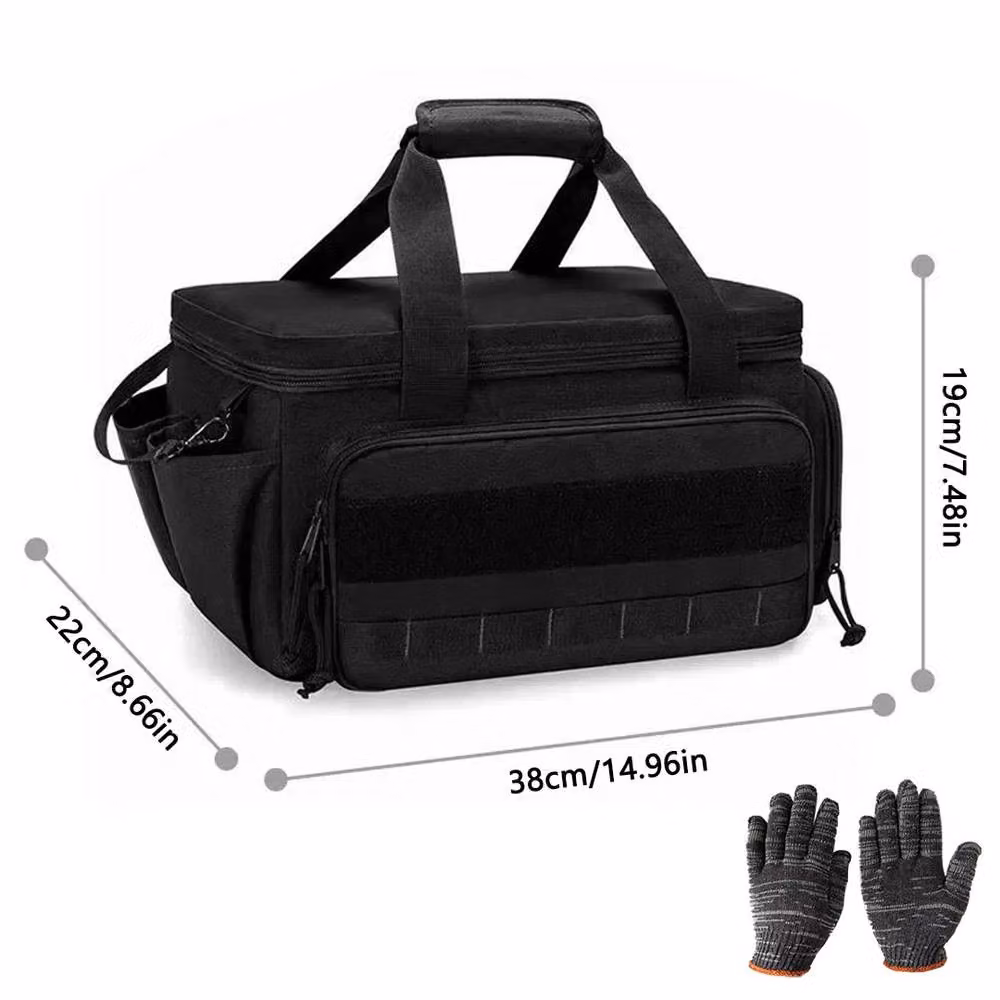 Ventryn Multifunctional Heavy Duty Tool Bag, Large Black Work Tote – 2