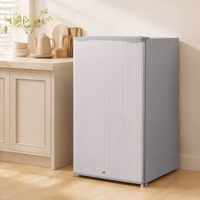 STILVORA 91L Under-Counter Lockable Fridge with Chiller Box in Grey