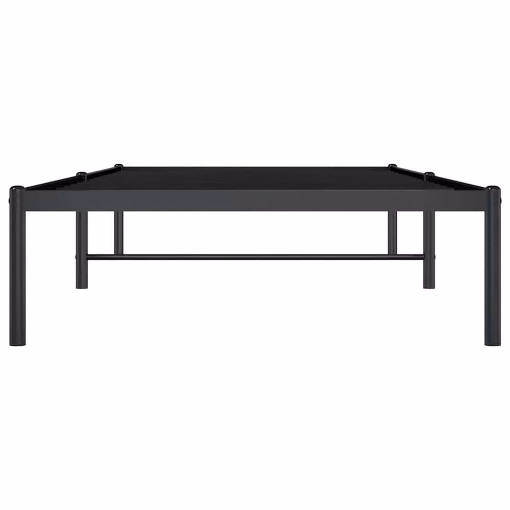 Berkfield Home Metal Bed Frame in Black, W/D/H: 90 x 200 cm – 2