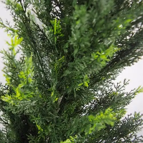 Realistic Green Leaf Artificial Cedar Topiary Cypress Tree, H 120 x W 35 x D 35 cm – 2