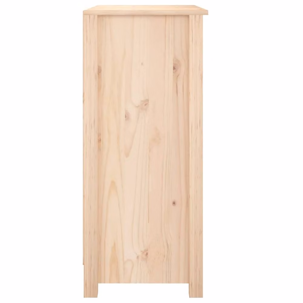 Berkfield Home Solid Wood Pine Sideboard in Beige, W/D/H: 70 x 35 x 80 cm – 2