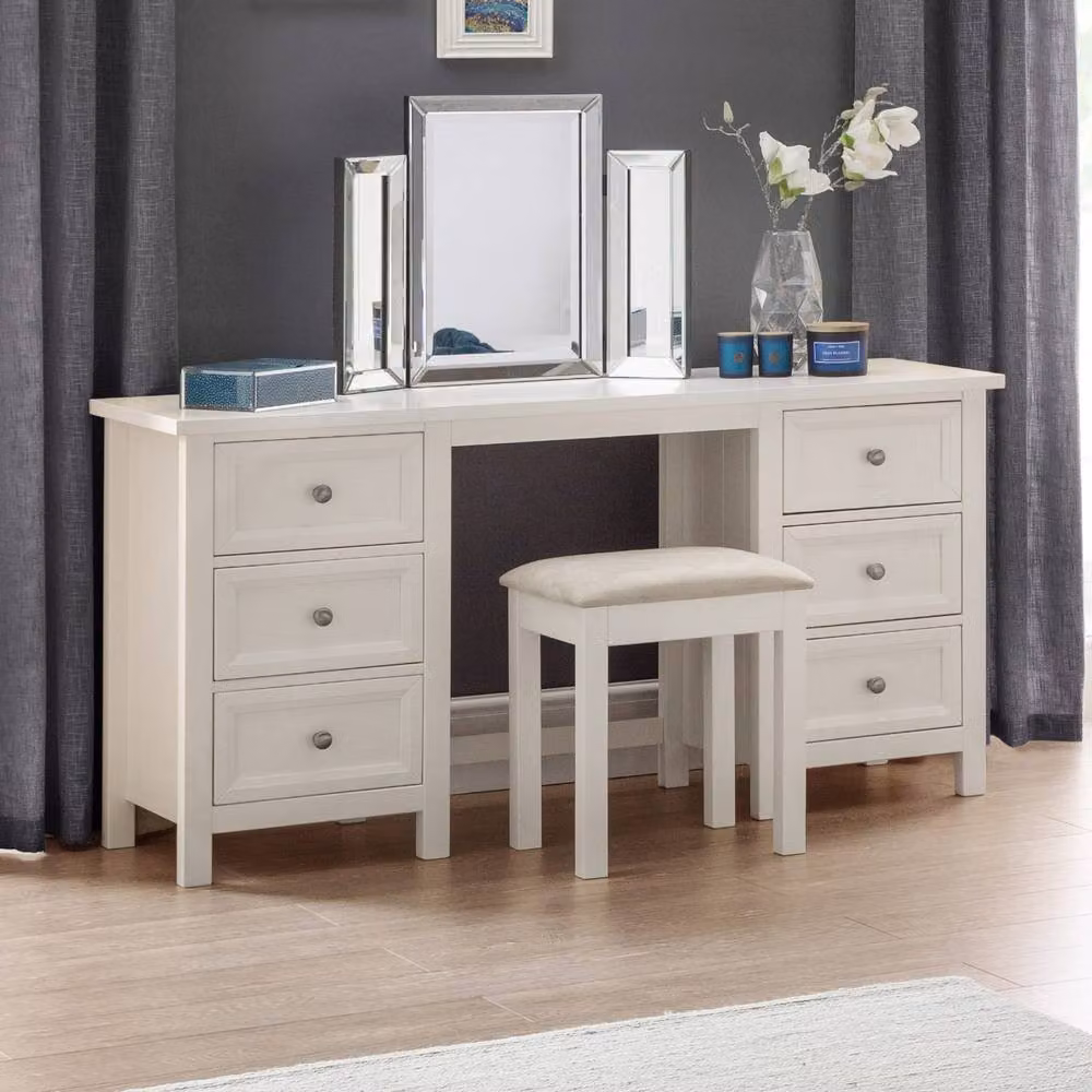 Cheshire Premium Solace Dressing Table in Soft White – 2