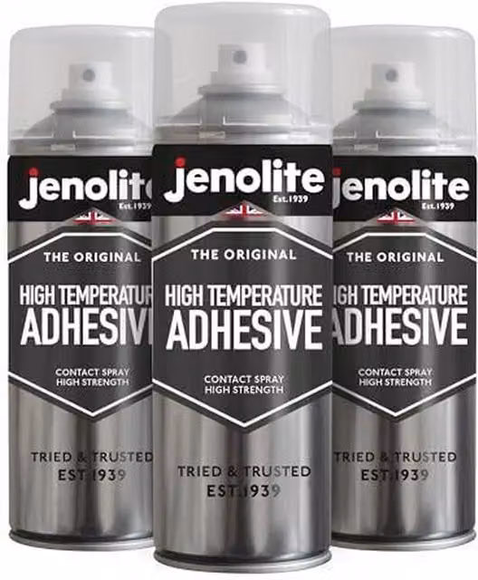 Jenolite All-Purpose Heat Resistant Contact Adhesive Spray, Transparent
