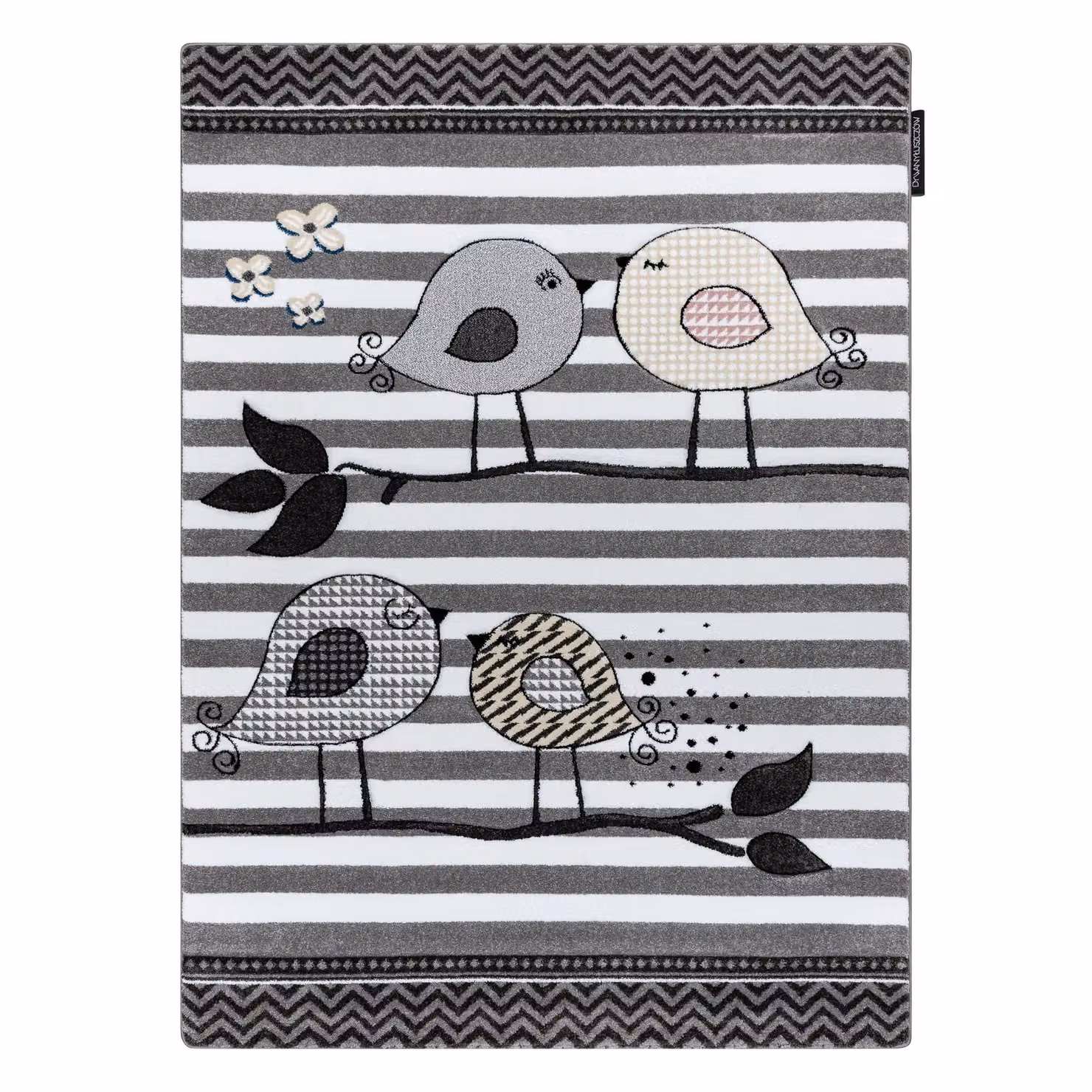 RugsX Petit Grey Modern Rectangular Polypropylene Rug, W: 160 cm, L: 220 cm – 2