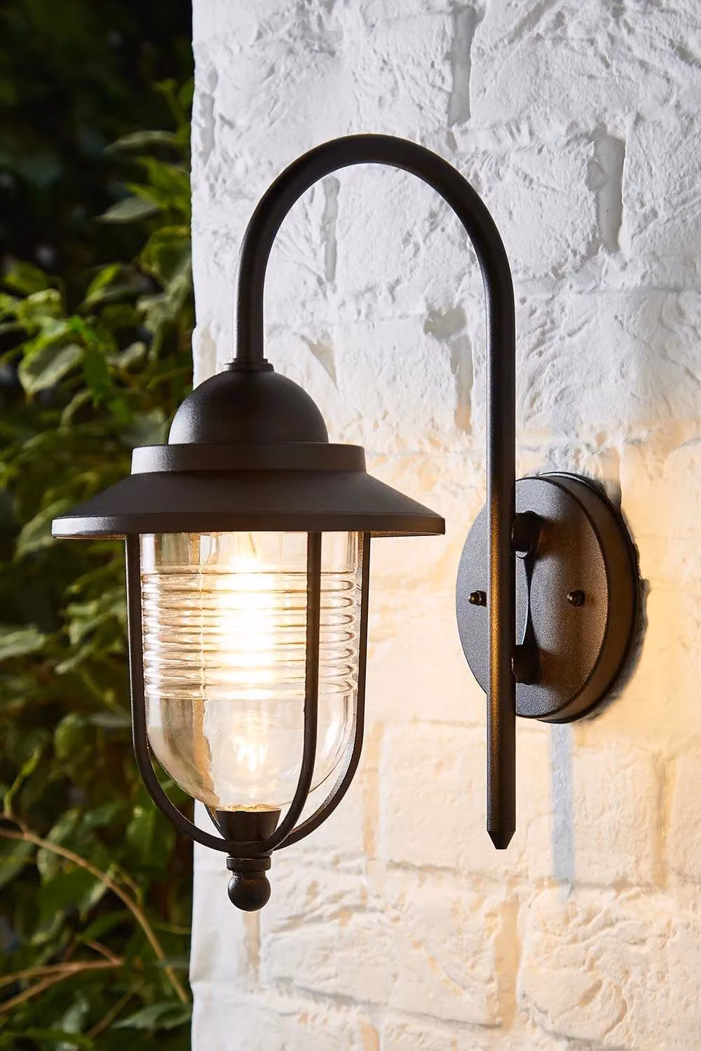 BHS Lighting Walker Modern Outdoor Wall Lantern in Black – 3