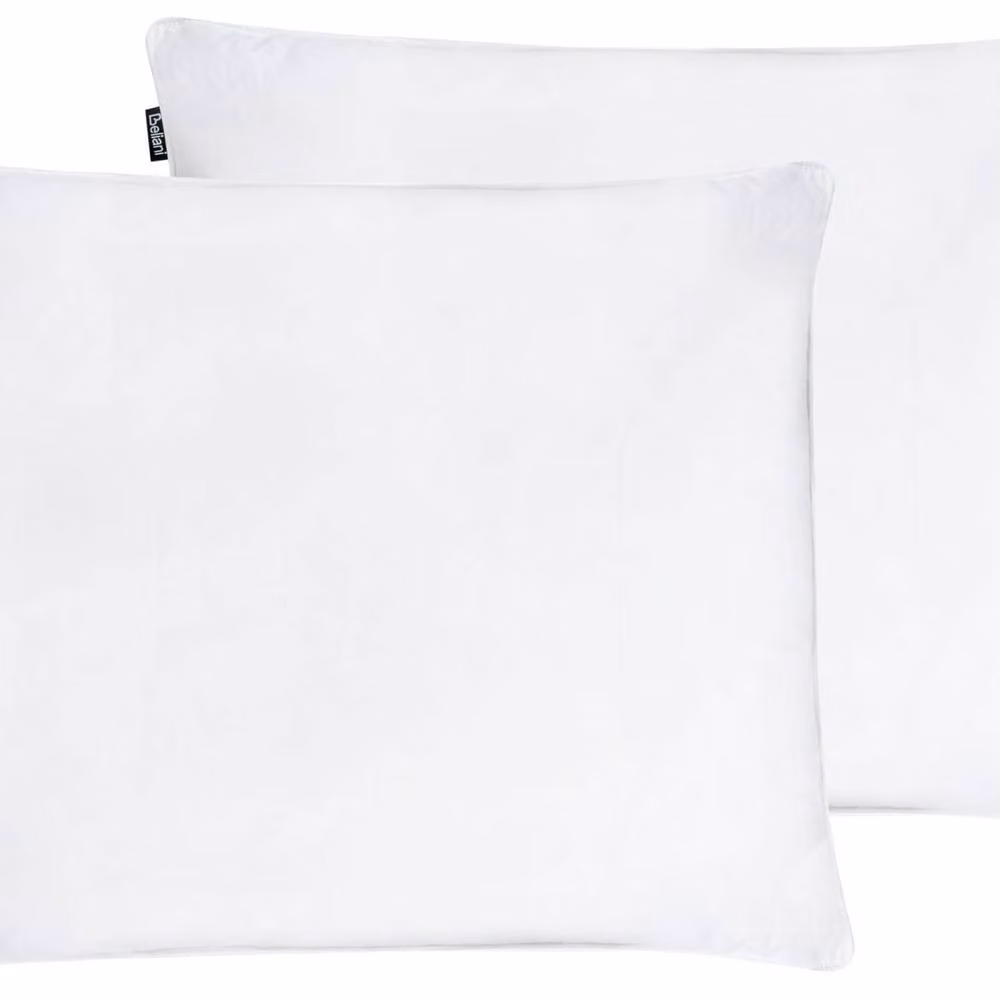 Wyld Haus Duck and Feather Blend Pillow Set of 2, White Cotton, W/H: 50 x 70 cm, Medium Fill – 2