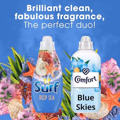 Surf Deep Sea Liquid Laundry Detergent with Essential Oils, 24 Washes, Blue – 2