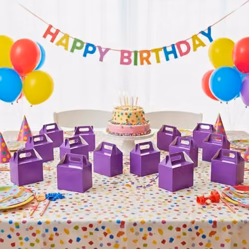 SHATCHI 30-Piece Purple Cardboard Party Food Lunch Boxes, W/D/H: 14 x 12 x 10 cm – 2