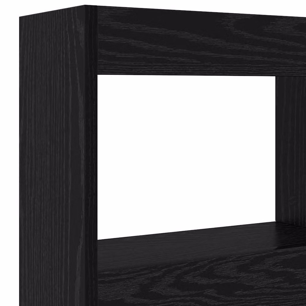 Berkfield Home Black Oak Headboard in Black Engineered Wood, W/D/H: 120 x 17 x 102 cm – 6