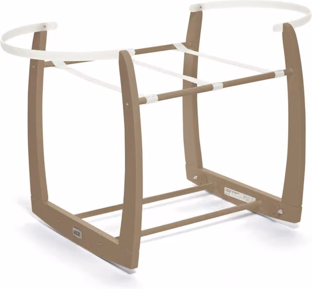 Mamas & Papas Rocking Moses Basket Stand in Brown