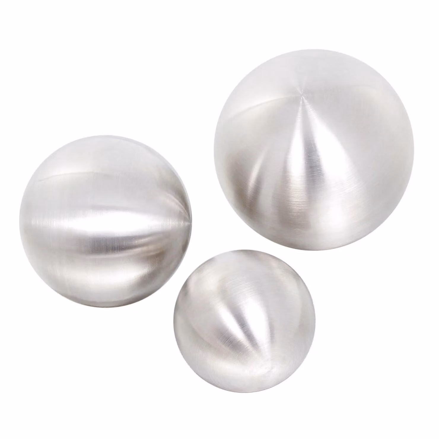 Primrose Brushed Stainless Steel Gazing Globe Sphere Garden Decor in Silver, Diameter: 12.6 cm – 2