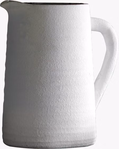 Perch & Parrow Newport Ceramic Tabletop Vase in White, Large