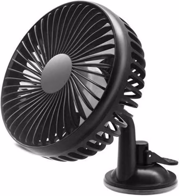 SPETLEK Mini Universal 3 Speed USB Cooling Fan with Suction Cup in Black