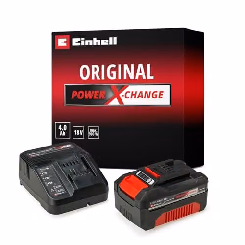 Einhell Original PXC Starter Kit 4.0 Ah in Black and Red – 1