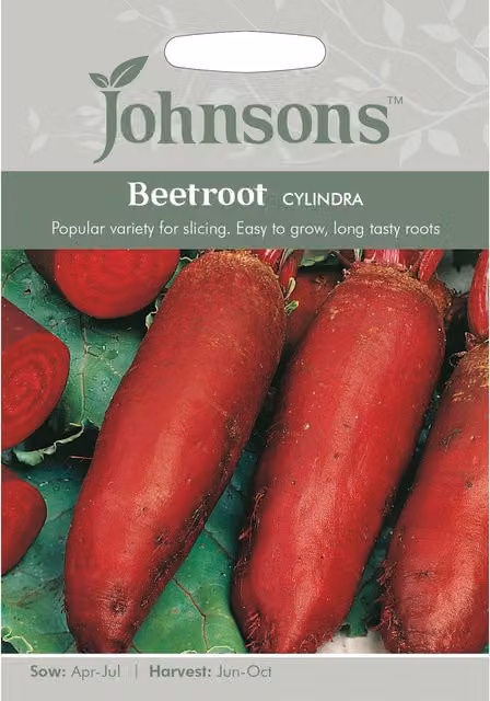Johnsons Cylindra Beetroot Red Vegetable Seeds