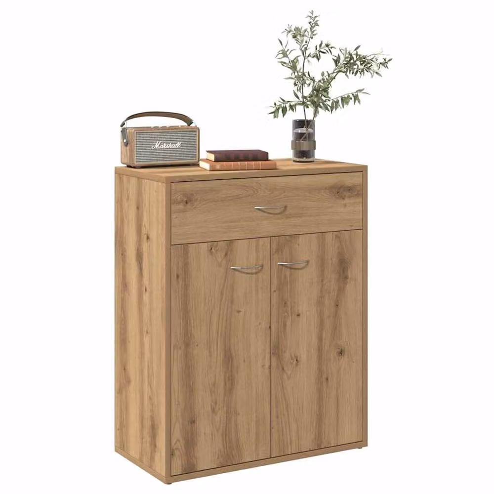 Berkfield Home Artisan Oak Sideboard in Brown, W/D/H: 60 x 30 x 75 cm – 3
