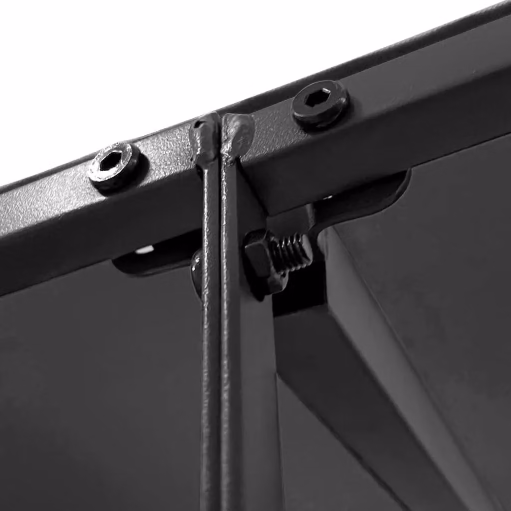 Berkfield Home Anthracite Canopy with Black Steel Frame, W: 4 m, D: 3 m – 3
