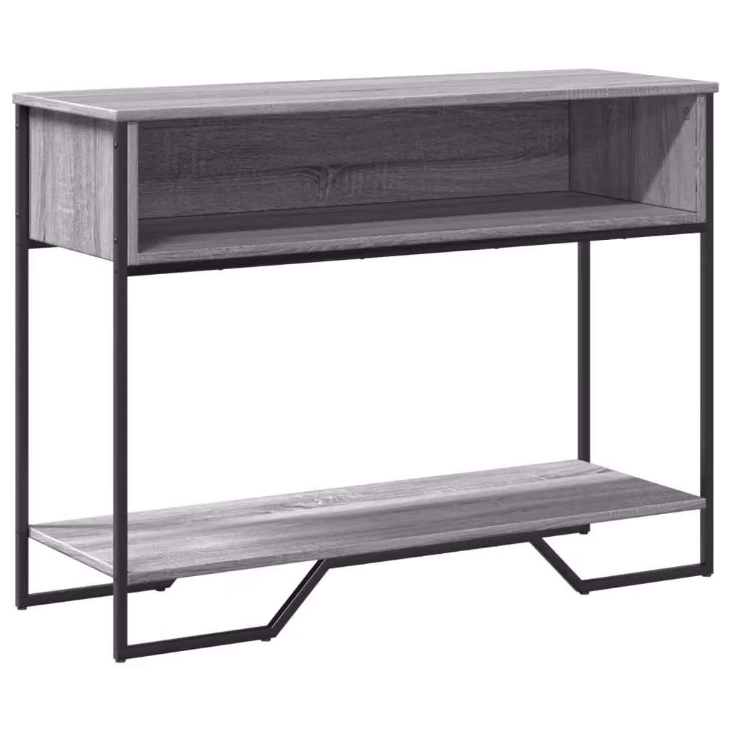 Berkfield Home Grey Sonoma Console Table, W: 100 cm, D: 35 cm, H: 74.5 cm – 2