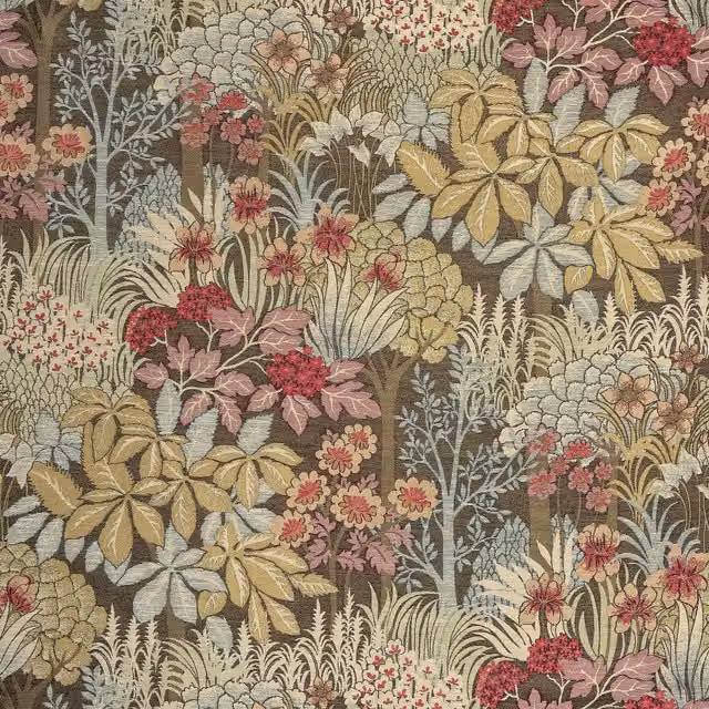 Terrys Enchanted Forest Fabric in Green and Multicolour