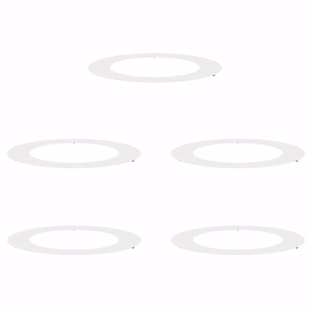Berkfield Home Large Collapsible White Plastic Floor Planter Tub
