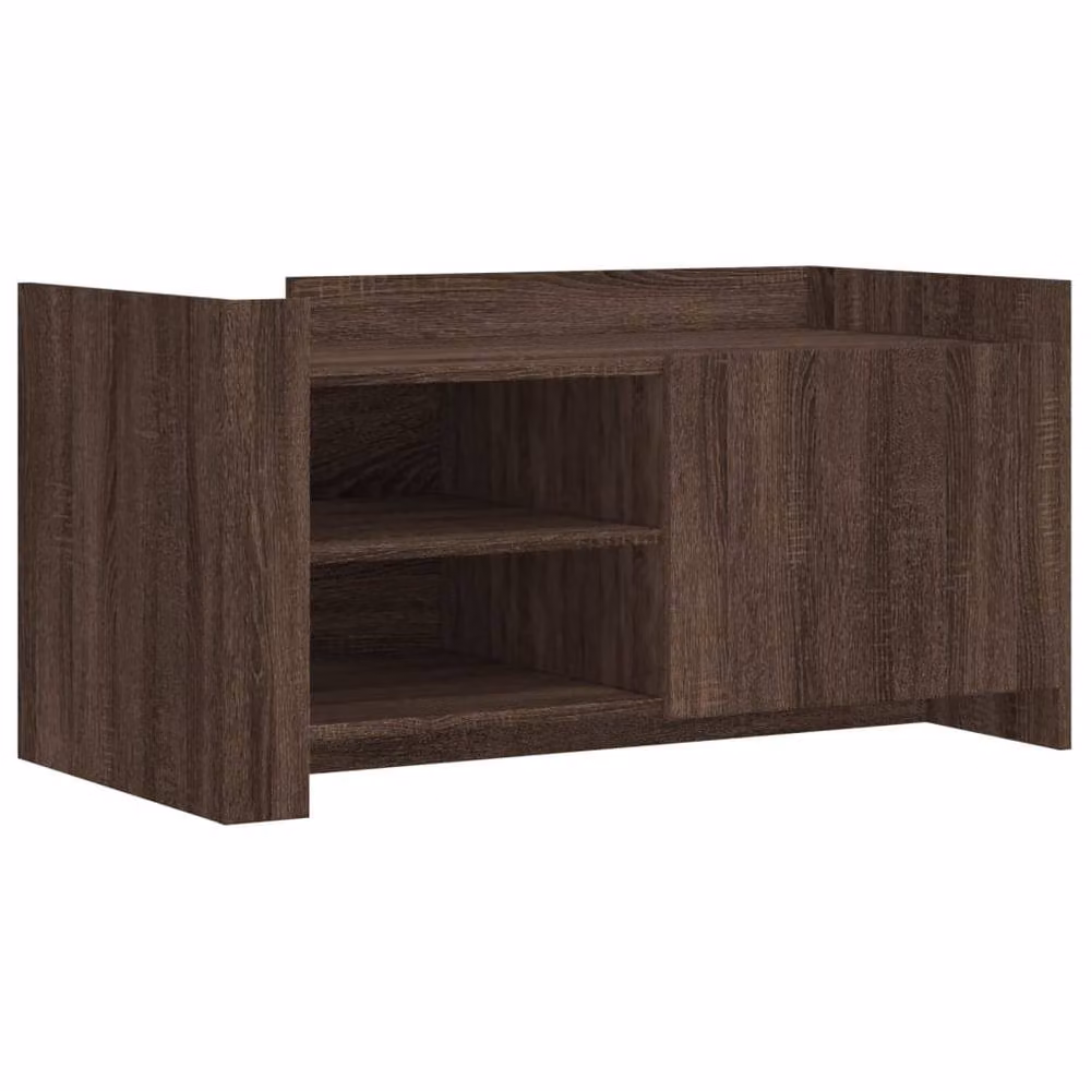 Berkfield Home Modern Rectangular Coffee Table in Brown Oak, W/D/H: 100 x 50 x 50 cm – 3