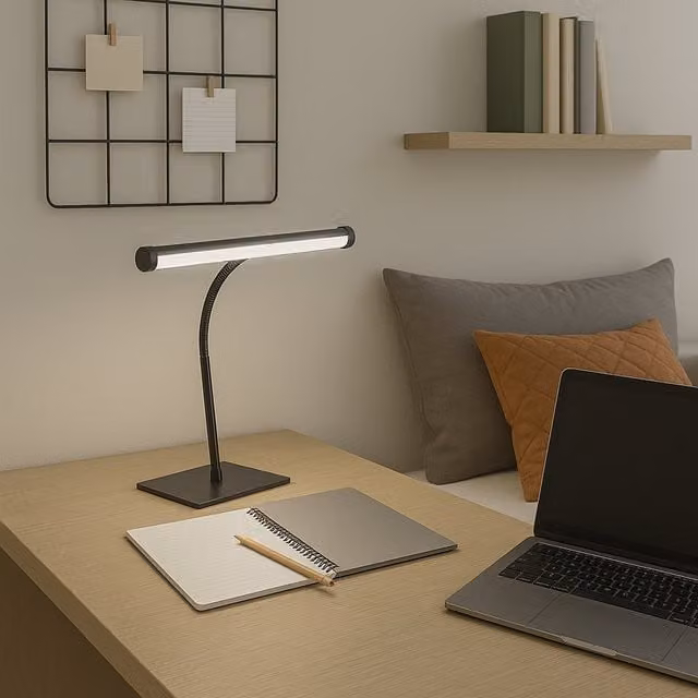 Eglo Riccione LED Tuneable White Adjustable Desk Lamp, Black