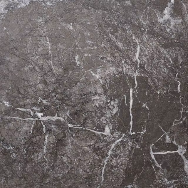 Novecrafto Self-Adhesive Vinyl Floor Tiles with Modern Black and Grey Marbled Stone Look, 20 Pack