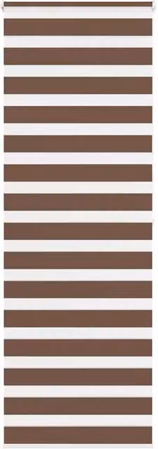 Berkfield Home Brown Zebra Blind, W: 85 cm, H: 200 cm