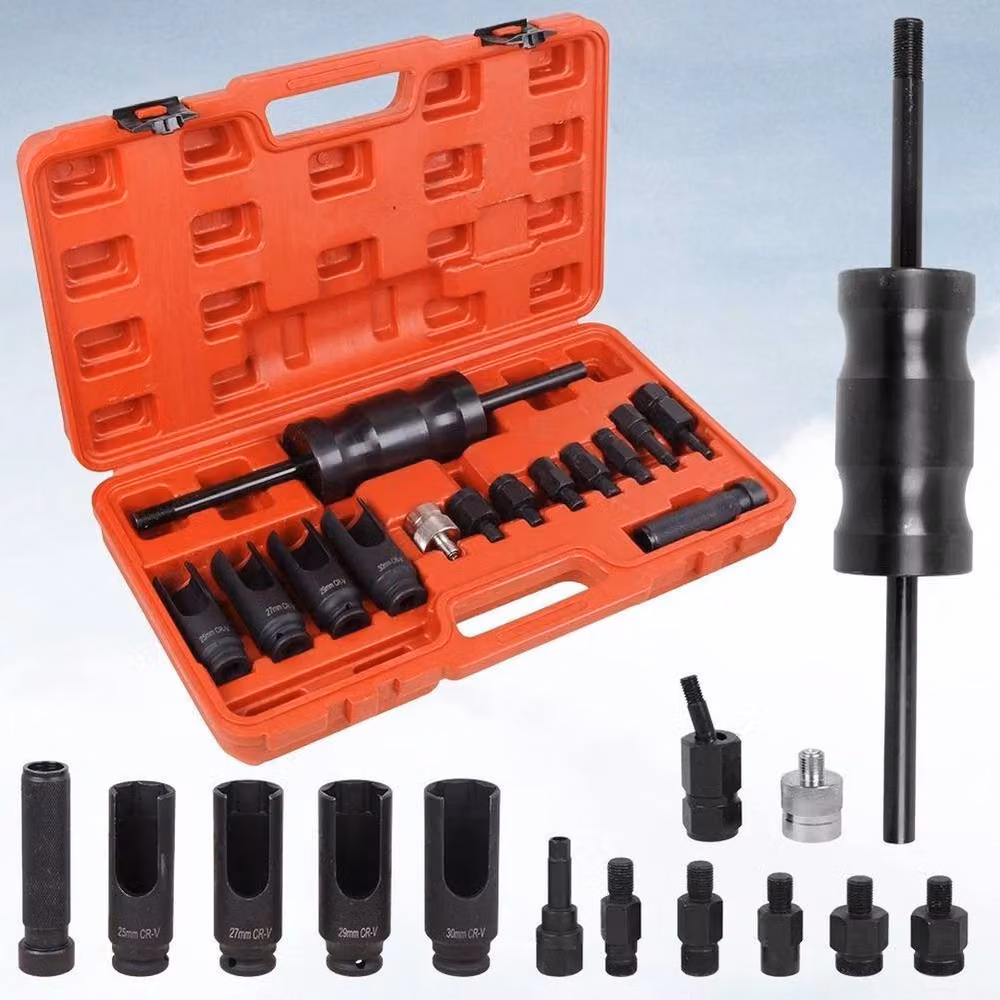 NESTLUNE Diesel Injector Puller Removal Tool Common Rail Adaptor, Red – 2