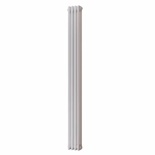 UK Radiators Alpha 3 Column Vertical Traditional Cast-Iron Style Steel Radiator in White, H: 1800 mm, W: 198 mm – 2