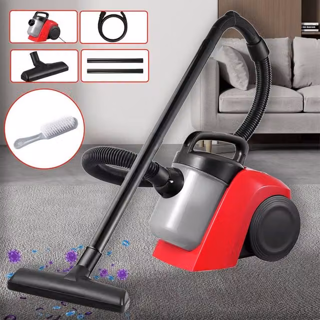Ventryn Bagless HEPA Cylinder Vacuum Cleaner, Red – 1