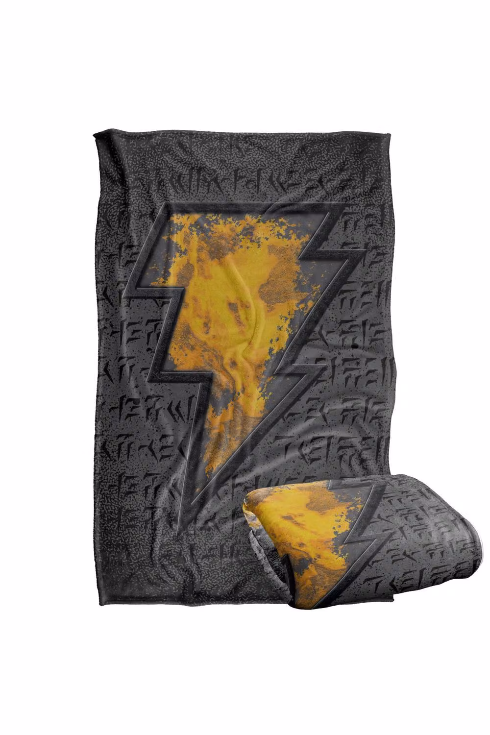 LOGOVISION Black Adam Beveled Bolt Super Soft Fleece Throw Blanket, Black and Multicolour, W/D/H: 91 x 147 cm – 7