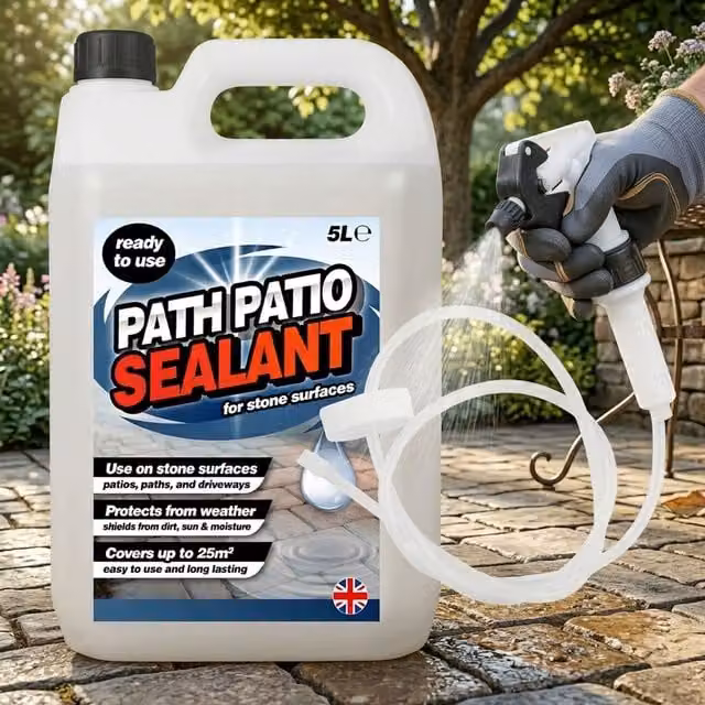 Storm Trading Group Clear Path and Patio Sealant with Long Hose Trigger, 2 x 5L
