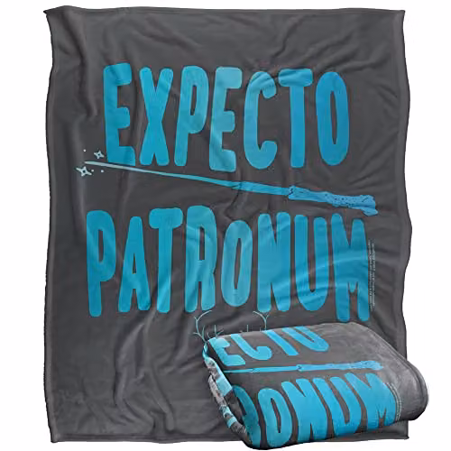 Warner Brothers Harry Potter Fluffy Fleece Throw Blanket, Multicolour and White, W: 152 cm, D: 127 cm – 1