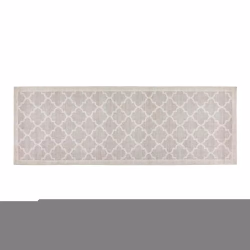 Phoenox Textiles Limited Origins Washable Chateau Neutral Beige Moroccan Modern Rug, W/D: 67 x 200 cm – 1